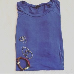 Dillard's long blue top - 3/4 sleeve
